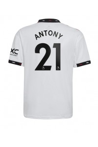 Manchester United Antony #21 Fotballdrakt Borte Klær 2022-23 Korte ermer